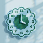 Horloge murale multicolore Frida | Mouvement silencieux, imprimé en PLA recyclé