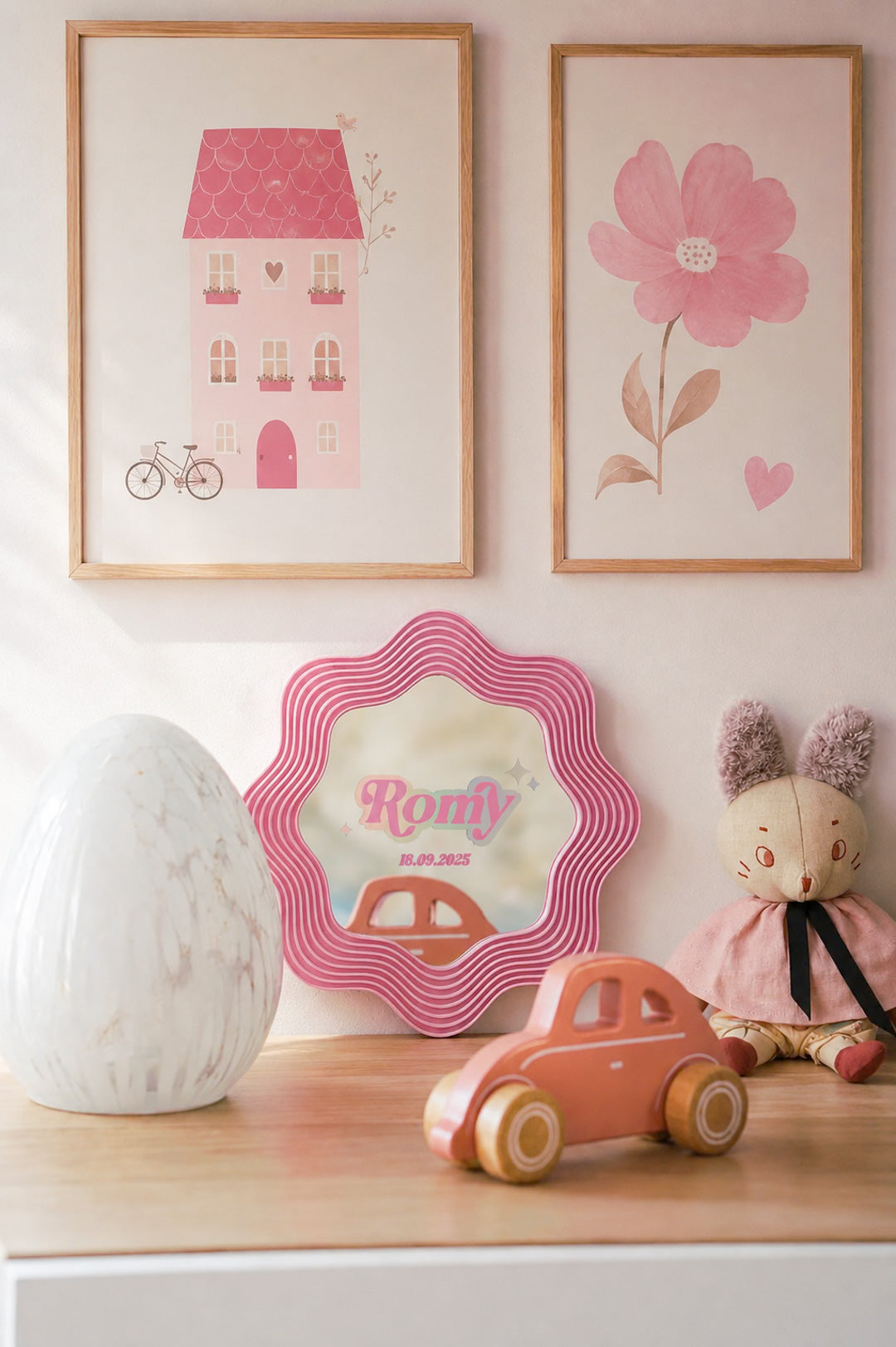Miroir BLOOMY - Prénom & Date