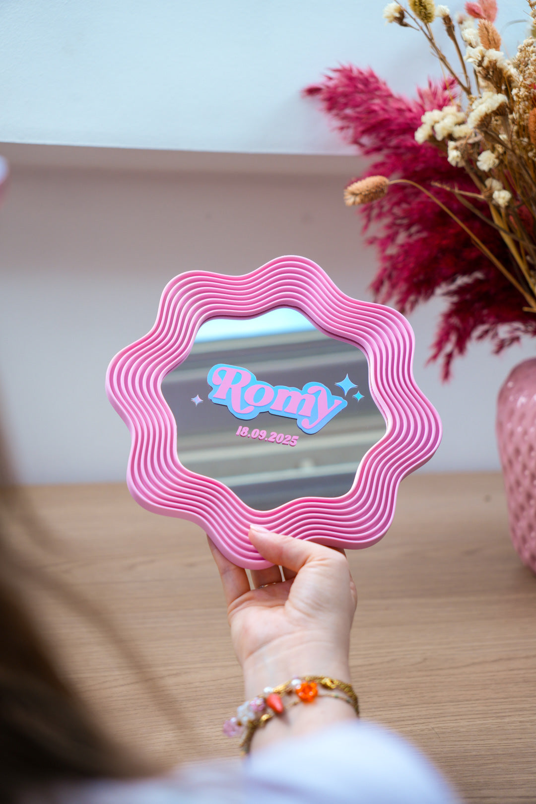 Miroir BLOOMY - Prénom & Date
