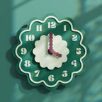 Horloge murale multicolore Frida | Mouvement silencieux, imprimé en PLA recyclé