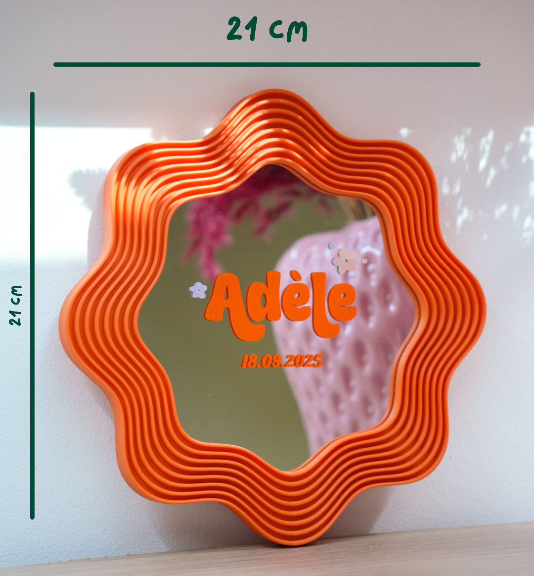 Miroir BLOOMY - Prénom & Date